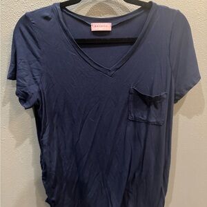 Ragdoll Deep Blue V-Neck Tee